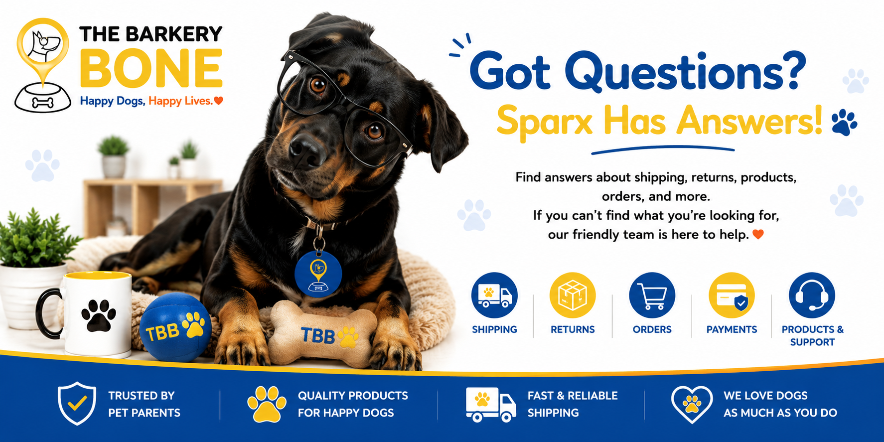 The Barkery Bone FAQ - Sparx Helping Answer Your Dog Care Questions