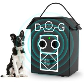 Ultrasonic Anti-Barking Device – 55 ft Range Dog Bark Control with 3 Sensitivity Levels (Indoor/Outdoor)