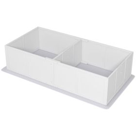 Whelping Box for Puppies and Dogs w/ Waterproof Pee Pad & Adjustable Door for Medium, Small Dogs, 77" x 38" x 19"