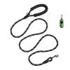 6FT Heavy-Duty Rope Dog Leash with Reflective Threads & Padded Handle