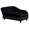 Luxury Dog Bed for Small Dogs – Modern Pet Sofa with Hidden Storage & 3" Foam Cushion (Black)