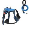 No-Pull Dog Harness for Large Dogs with 5-Foot Leash – Adjustable Reflective Vest with Handle