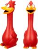 1 Pcs Horse Toys Latex Squeaky Squeeze Chicken Squeak Turkey Balls for Play Fake Screaming Chicken Toys for Horses Soccer Ball for Reduce Separation A