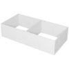 Whelping Box for Dogs – 77" x 38" Puppy Birthing Box with Adjustable Removable Door (White)