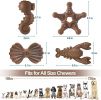 NEZIN Dog Chew Toys for Aggressive Chewers – 4 Pack Indestructible Nylon Chew Toys for All Breed Sizes