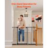 Baby Gate, 26-48 Inches Adjustable Width, 36 Inches High Dog Gate, Easy Step Walk Thru, for Child Pet Security, Pressure Mount Kit, Wall Cups
