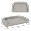 Dog Sofa Couch Bed with Washable Cushion for Large Dogs,(Gray)