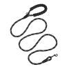 6FT Heavy-Duty Rope Dog Leash with Reflective Threads & Padded Handle