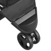 Foldable Pet Stroller – 35 lb Capacity 3-Wheel Dog & Cat Stroller with Mesh Windows & Cup Holders
