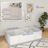 Whelping Box for Dogs – 77" x 38" Puppy Birthing Box with Adjustable Removable Door (White)