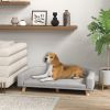 Dog Sofa Couch Bed with Washable Cushion for Large Dogs,(Gray)