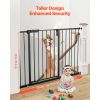 Baby Gate, 26-48 Inches Adjustable Width, 36 Inches High Dog Gate, Easy Step Walk Thru, for Child Pet Security, Pressure Mount Kit, Wall Cups