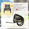 Medium Dog Bike Trailer – Black Pet Bicycle Carrier with Hitch Coupler, Quick-Release Wheels & Safety Flag