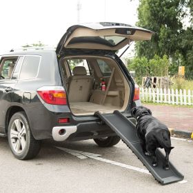 Foldable Pet Ramp Dog Car Ramp 176lbs Load Non-Skid Outdoor Travel Dog Car Ramp for Cars SUVs Trucks