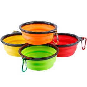 4Pcs Silicone Collapsible Dog Bowls BPA Free Travel Dog Bowl Foldable Cat Dog Food Water Bowl w