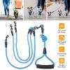 3 Dog Leash Traction Rope Walking Training Lead with Padded Handle 4.6ft 360° Swivel No-Tangle