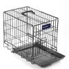 18inches Dogs Crate Folding Metal Pets Crates Single Door Puppy Cage Easy Set Up