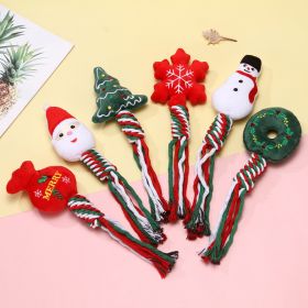 3-Piece Christmas Dog Rope Toys – Teeth Cleaning Knot Chew Toys for Dogs