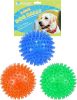 3-Pack 2.5" Squeaky Spiky Dog Balls – Floating Water Toys & Fetch Balls for Puppies