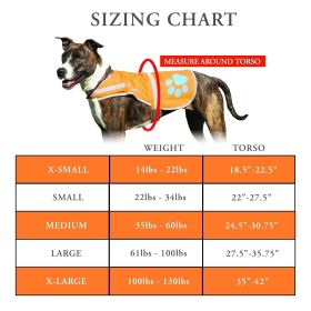 Orange Reflective Dog Vest L Size Hi Visibility Fluorescent Blaze Dog Vest Helps Protect Your Best Friend from Motorists & Hunting Accidents On o