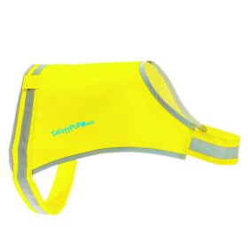 Lite Dog Vest M Size Coverage to Mid Back Reflective Hi Visibility Fluorescent Yellow Fabric Helps to Keep Them in Sight and Safe On and Off Leas
