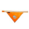 Hi Visibility Reflective Blaze Orange Dog Bandana – Safety Bandana for Small Dogs