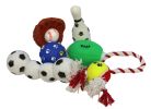 Pet Life Sports-Themed 6-Piece Dog Toy Gift Set