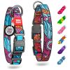 Adjustable Nylon Dog Collar – Durable Breakaway Dog Collar with QR ID Tag