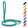 Mint Rolled Leather Dog Leash – 6FT x .04IN Heavy Duty Genuine Leather Dog Leash