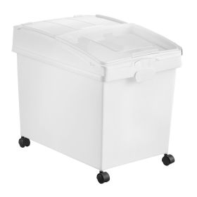 VEVOR Ingredient Bin, 10.5 Gallons Capacity Ingredient Storage Bin, PP Material Flour Bins On Wheels