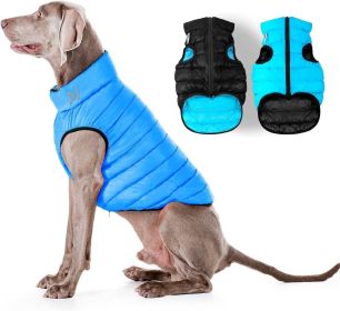 Lightweight Reversible Winter Dog Coat XS Size Black Blue Warm Dog Jacket Water Resistant Windproof Dog Jacket for Small Dogs Comfortable Dog Ves