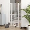 67" Extra Tall Pet Gate, 30"-41" Dog Gate with Cat Door, 1.4" Narrow Gap, 2.8" and 5.5" Extension, for Doorway, Hallway