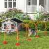 4 Piece Dog Agility Equipment w/ 4 Adjustable Width Doors, Carry Bag, Easy Assemble & Portable, Orange