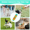 2-Pack Indestructible Caterpillar Dog Chew Toys – Durable Natural Rubber Toys for Aggressive Chewers