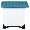 Dog House Blue, White, Black Polypropylene 35.6 x 26.8 x 26.0 in