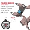 Brown Re-Cotton Reflective Dog Harness – Eco-Friendly Adjustable Harness for Small & Medium Dogs