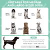 Raised Dog Bed Cooling Dog Cot w/ Canopy Washable Breathable Mesh, for Medium and Large Dogs, Light Grey
