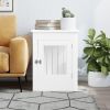Dog Crate Furniture White Engineered wood, Steel Medium Durable