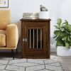 Dog Crate Furniture Brown Oak Engineered wood, Steel Medium