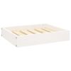 Dog Bed White Solid Pine Wood Small Dog Bed Rectangular