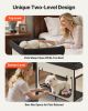 VEVOR Elevated Lounge Pet Bed Foldable Bunk Dog Bed with Wheels & Side Bags XL
