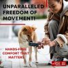 Hands-Free Retractable Dog Leash – Reflective 9.5FT Dog Walking Leash
