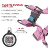 Pink Re-Cotton Reflective Dog Harness – Eco-Friendly Adjustable Harness for Small, Medium & Large Dogs (L Size)