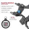 Grey Re-Cotton Reflective Dog Harness – Eco-Friendly Adjustable Harness for Small, Medium & Large Dogs (L Size)