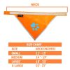 Hi Visibility Reflective Blaze Orange Dog Bandana – Safety Bandana for Medium Dogs