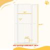 67" Extra Tall Pet Gate, 30"-41" Dog Gate with Cat Door, 1.4" Narrow Gap, 2.8" and 5.5" Extension, for Doorway, Hallway