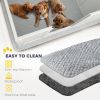 Whelping Box for Dogs with Whelping Pad, Adjustable Entrance, Non-slip Foot Pads, for Small Dogs, White