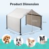 4*4*3.3FT Dog Tent for Large Gray