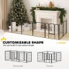24" 8-Panel Foldable Dog Playpen with Door