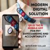 Adjustable Reflective Nylon Dog Collar – Durable Everyday Dog Collar with QR ID Tag